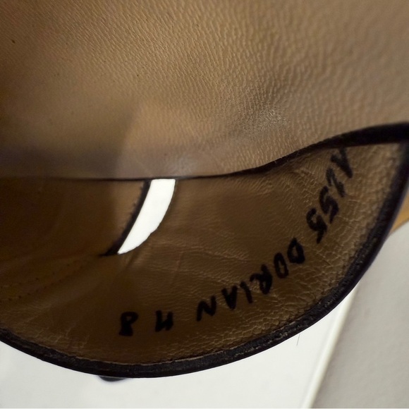 Silvia Fiorentina Low Heel Pumps Shoes Size 8 Black Patent Leather - Picture 9 of 10